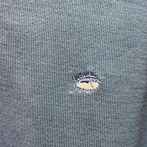 Southern Tide Sweater Mens Extra Large Blue Pullover V Neck Casual Cotton - Picture 3 of 3